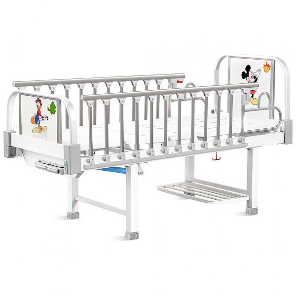 Кровать механическая детская Med-Mos Тип 4.1 DM-2540S-01 с полкой для обуви и матрасом