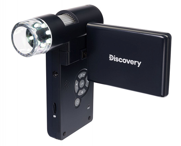 Цифровой микроскоп Levenhuk Discovery Artisan 256 с ЖК-экраном, 20-500x, 5 Мпикс