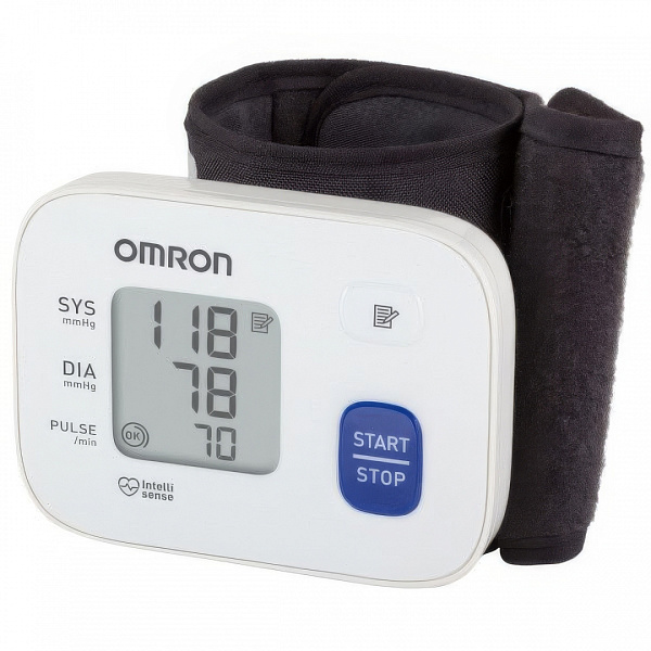 Тонометр электронный на запястье OMRON RS1 (HEM-6120-RU) с индикатором аритмии и памятью