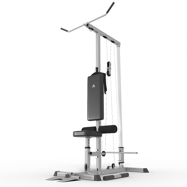 Тренажер тяга сверху/снизу DFC HOMEGYM HM019 для спины и плеч, на свободных весах до 100 кг