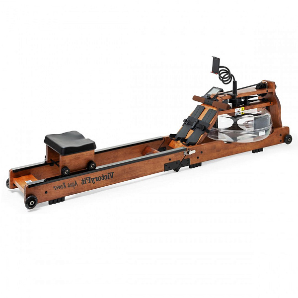 Водный гребной тренажер VictoryFit VF-WR802 для дома: массив ясеня, складной, до 120 кг