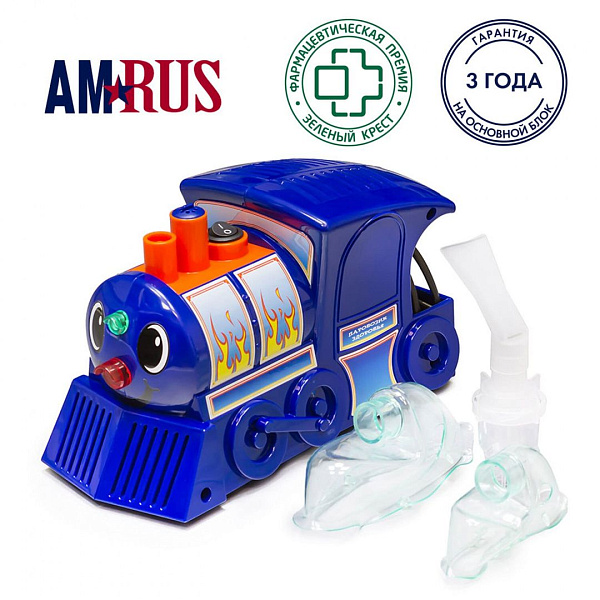 Ингалятор компрессорный Amrus АМNB-502 Паровозик для детей и взрослых