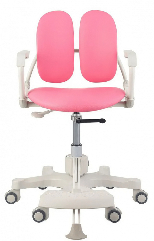 Детское ортопедическое кресло DUOREST DUOKIDS DR-280DDS PINK 2SEP1 экокожа розовая для школьника