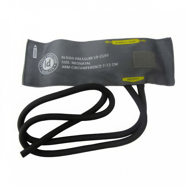Манжета LD-Cuff С2N для новорожденных 7-12 см, хлопок, 2 трубки