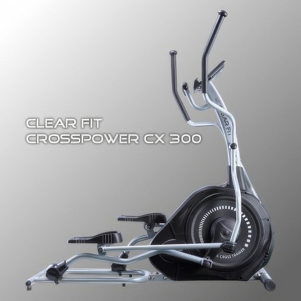Эллиптический тренажер Clear Fit CrossPower CX 300: фронтальный, шаг 450 мм, до 135 кг, 40 программ