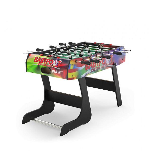 Складной игровой стол UNIX Line Футбол - Кикер 122х61 см Color GTSFU122X61CL