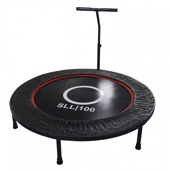 Фитнес батут DFC Trampoline Dia 40 SLL100 с поручнем, диаметр 100 см, до 100 кг