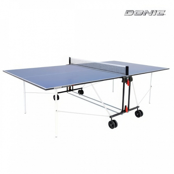 Теннисный стол Donic Indoor Roller Sun Blue 16 мм для дома, раскладной, с сеткой
