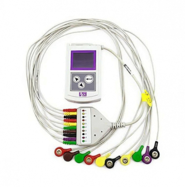 Монитор холтеровский ЭКГ КРН-01 (N1010) 3/12 отведений, OLED дисплей, USB/Bluetooth