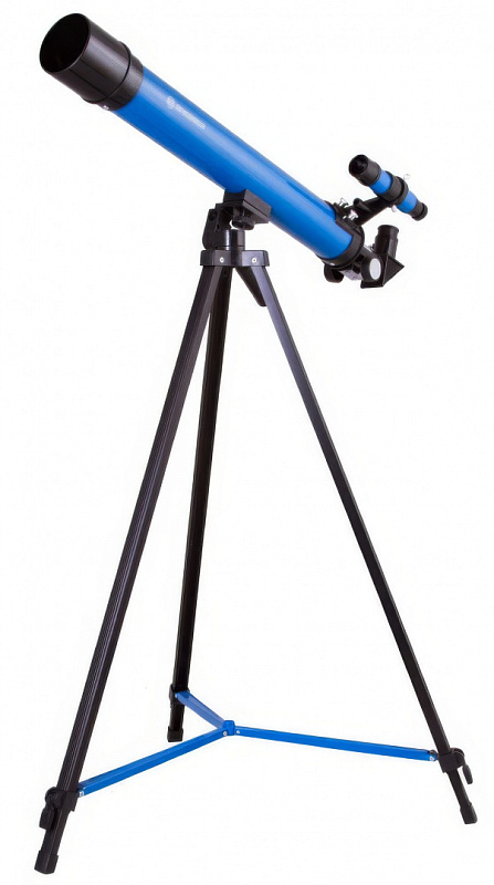 Телескоп Bresser Junior Space Explorer 45/600 AZ синий для детей: рефрактор, азимутальная монтировка
