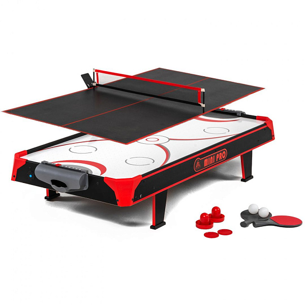 Игровой детский стол аэрохоккей DFC MINI PRO 44 JG-AT-14401 с настольным теннисом, подсчет голов по Bluetooth