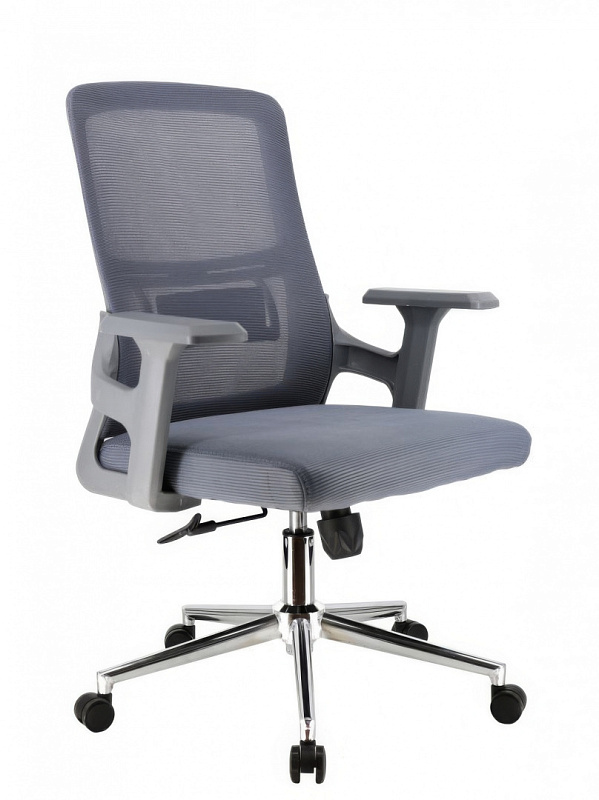 Кресло офисное Everprof EP-520 Grey серое с сеткой, поясничной поддержкой и механизмом ТопГан