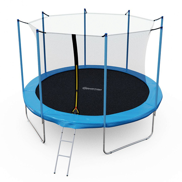 Батут каркасный DFC Kondition 12 ft (366 см) с внутренней сеткой и лестницей GB10201-12FT